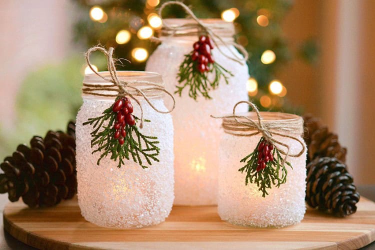 DIY Christmas Mason Jars