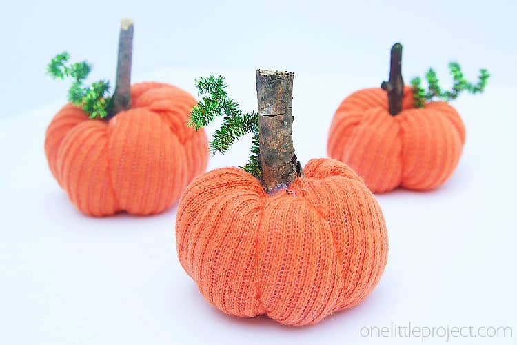 Halloween Crafts - DIY Sock Pumpkins