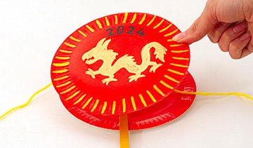 Dragon Paper Plate Drum