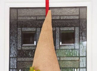 Fall Gnome Wreath Fall gnome wreath hanging on a front door