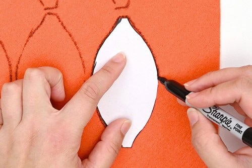 Felt Pumpkin Pattern