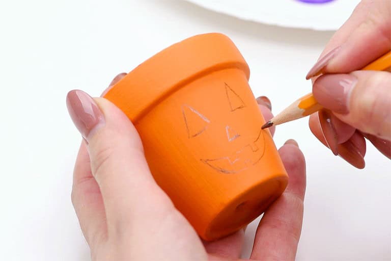 Halloween Clay Pots