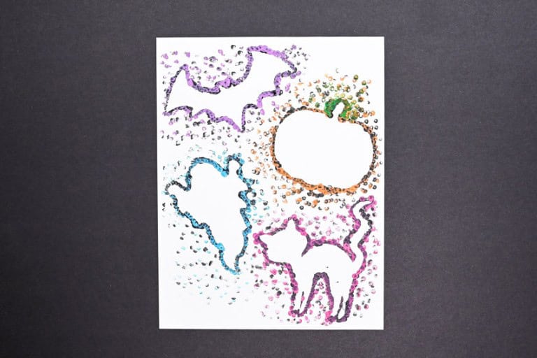 Halloween Q-Tip Painting