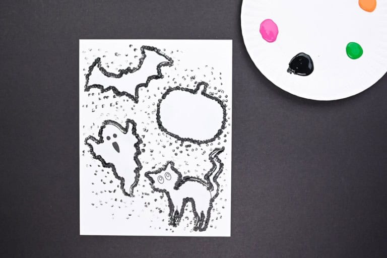 Halloween Q-Tip Painting