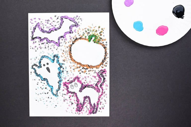 Halloween Q-Tip Painting