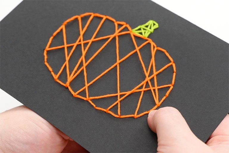 Halloween String Art Cards