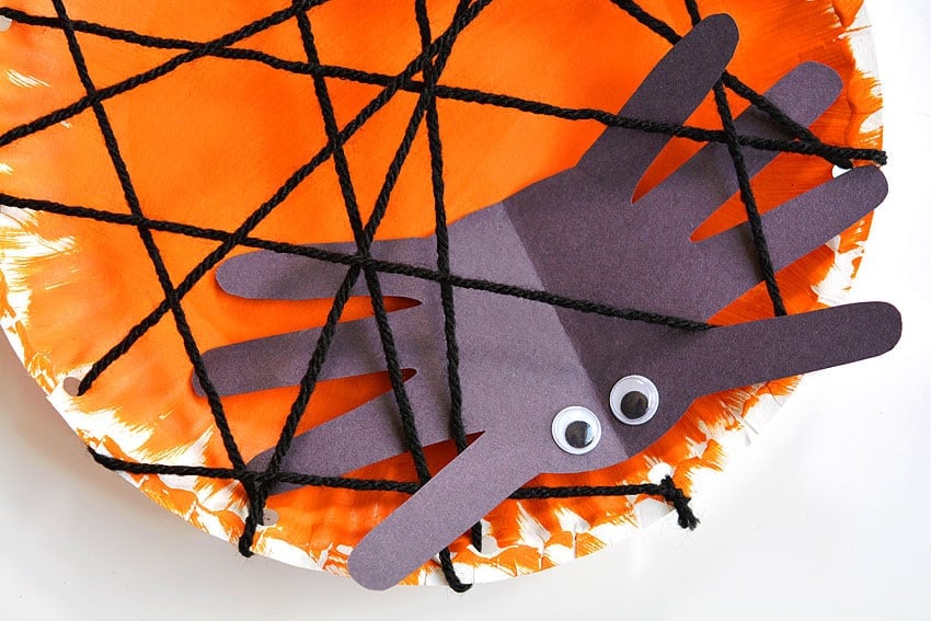 Handprint spider craft