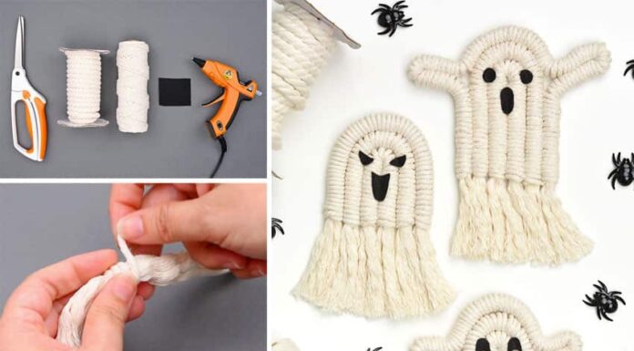 How to Make a Macrame Ghost DIY macrame ghost