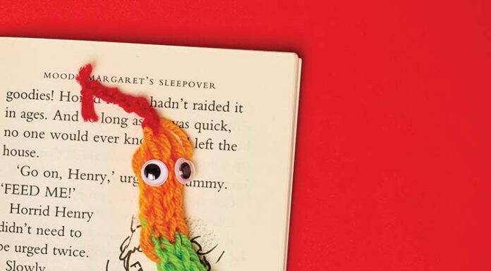 How to make French Knitting Snake Bookmark