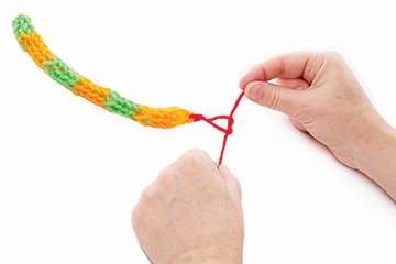 French Knitting Snake Bookmark