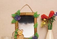 How to make Harvest Mouse Mirror Decoration