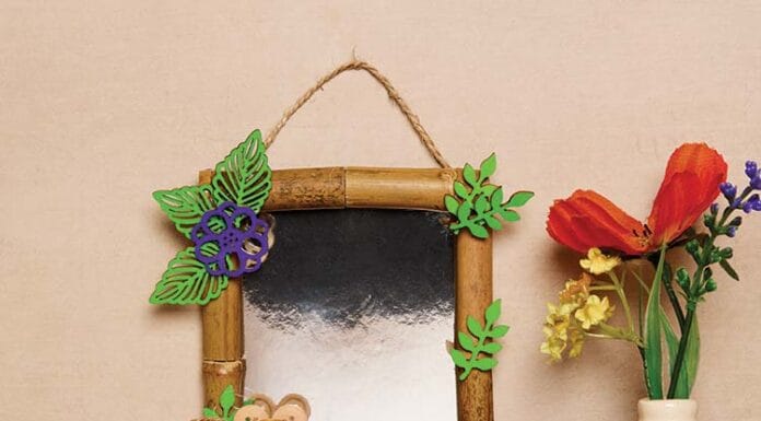 How to make Harvest Mouse Mirror Decoration
