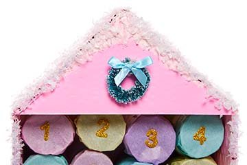 Pastel House Advent Calendar