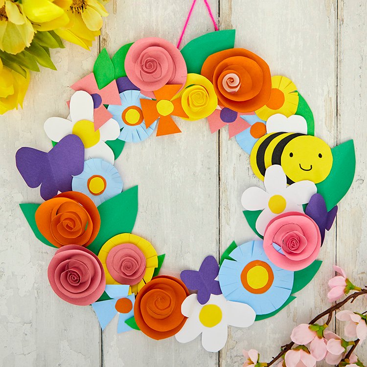 Floral Paper Wreath