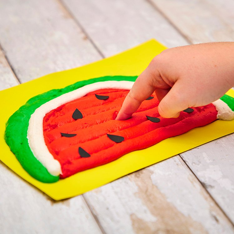 Watermelon Puffy Painting