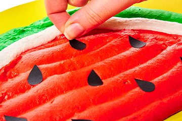 Watermelon Puffy Painting