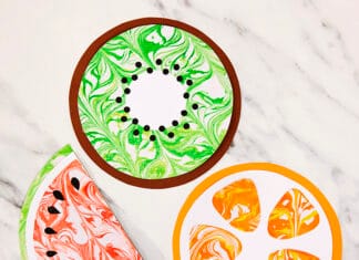 How to make Fruit Foam Marbling