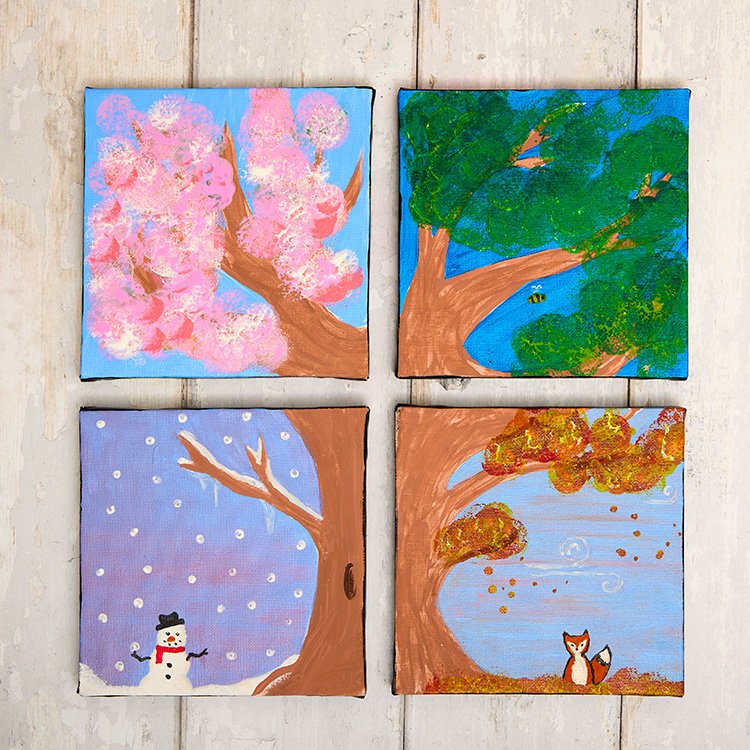 Four Seasons Canvas Picture