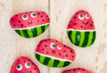 How to make Watermelon Paperweights