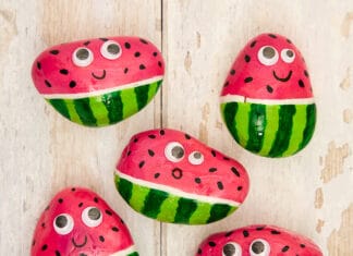 How to make Watermelon Paperweights