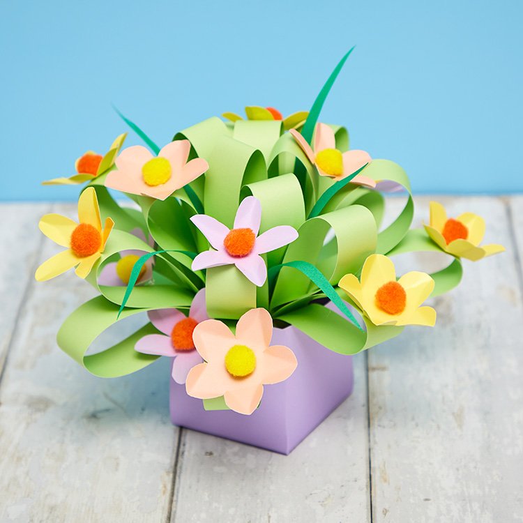 Spring Flowers Paper Bouquet