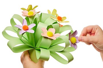 Spring Flowers Paper Bouquet