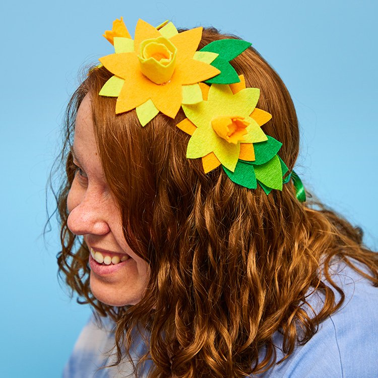 Felt Daffodil Headband