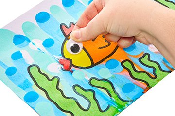 Squeegee Painting Fish