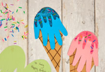 How to make Ice Cream Handprint Card