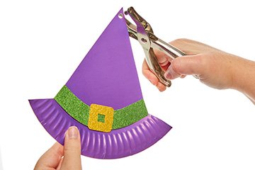 Paper Plate Witches Hat Bunting