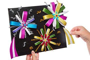 3D Fireworks Canvas