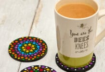 How to make Rainbow Diwali Coasters