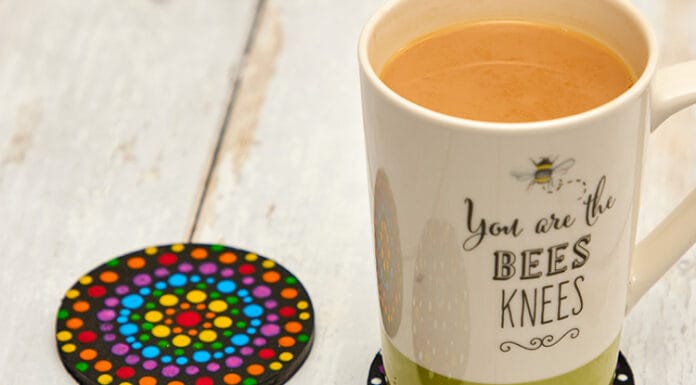 How to make Rainbow Diwali Coasters