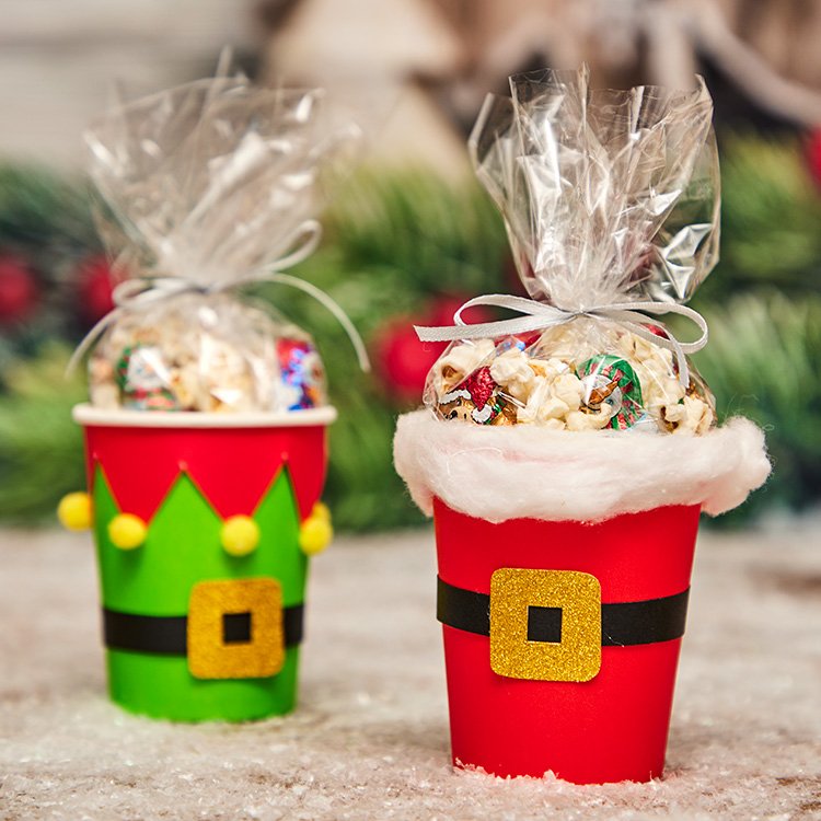 Paper Cup Christmas Party Favours