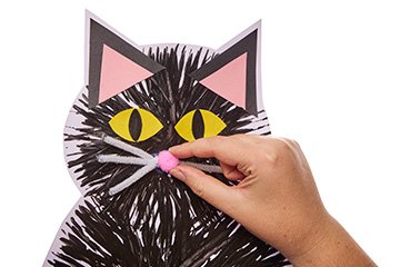 Black Cat Fork Painting Decoration