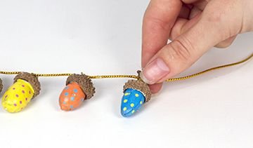 Dotty Acorn Necklace