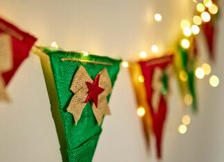 How to make Wooden Hessian Bunting