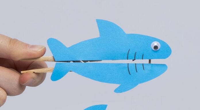 DIY Shark Peg Puppet: Fun Kids Craft Idea