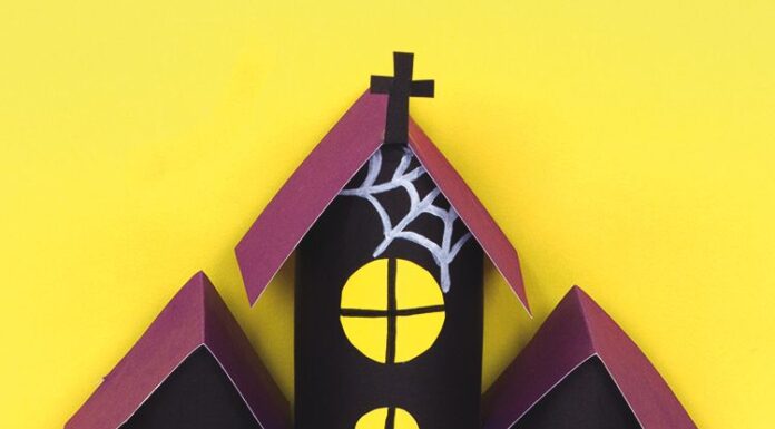 Cardboard Tube Haunted House