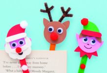 How to make Christmas Character Pop Stick Bookmarks