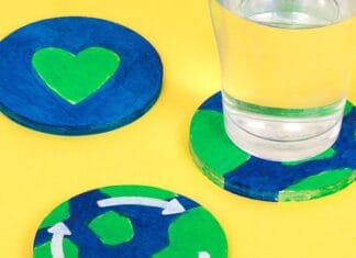 How to make Earth Day Coasters