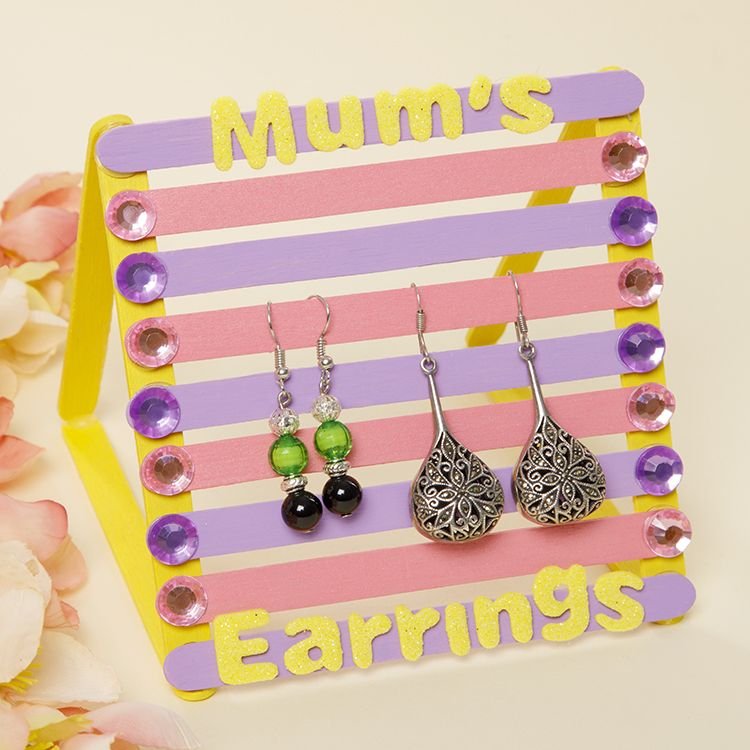 Mum’s Pop Stick Earring Stand