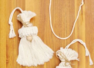 How to make Macrame Gnomes Boho chic macrame gnome Christmas ornaments