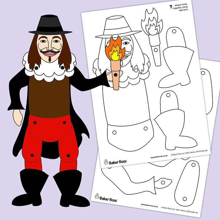 Design A Jointed Guy Fawkes