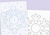 How to make Snowflake Dot Paintings