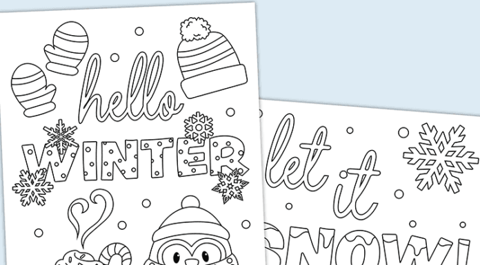 How to make Winter Posters