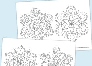 How to make Snowflake Mandalas
