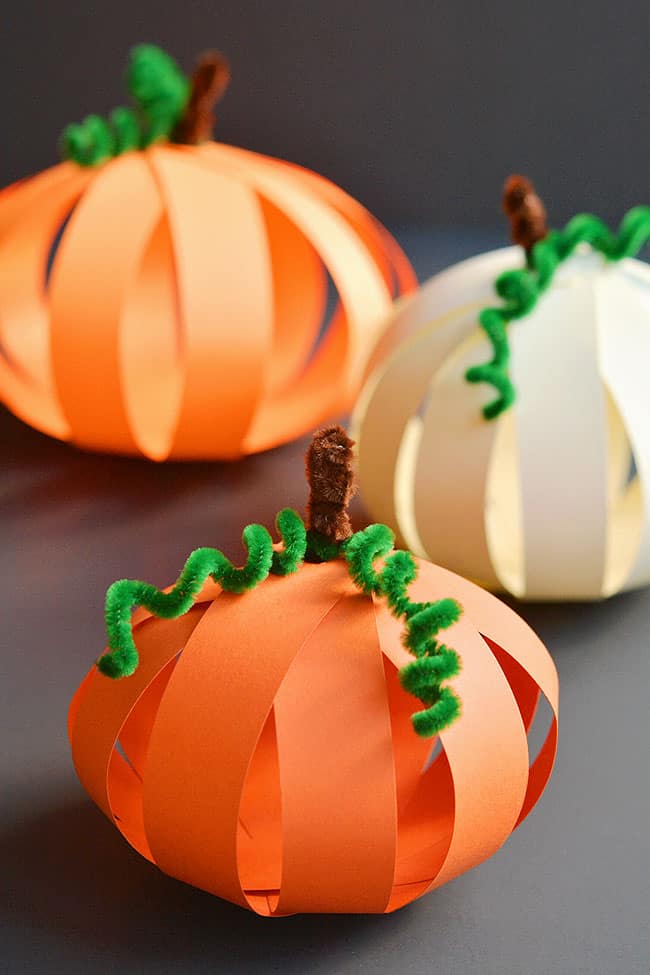 Paper pumpkins