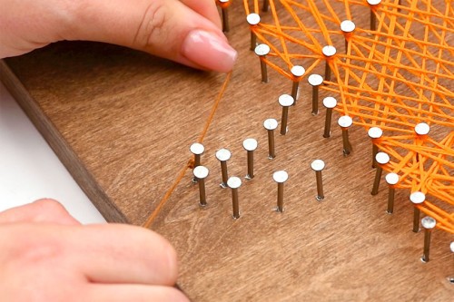 Pumpkin String Art