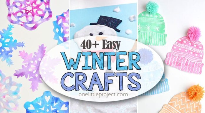 40+ Easy Winter Crafts